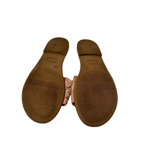 Time and Tru Embellished pink Band Flat Slide Sandal Size 7.5 - Picture 9 of 9